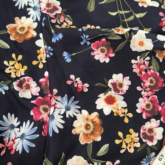 PARKER FLORAL HIGH Halter NECK SLEEVELESS ASYMMETRICAL DRESS COSMIC DAISY Sz M - Picture 12 of 15